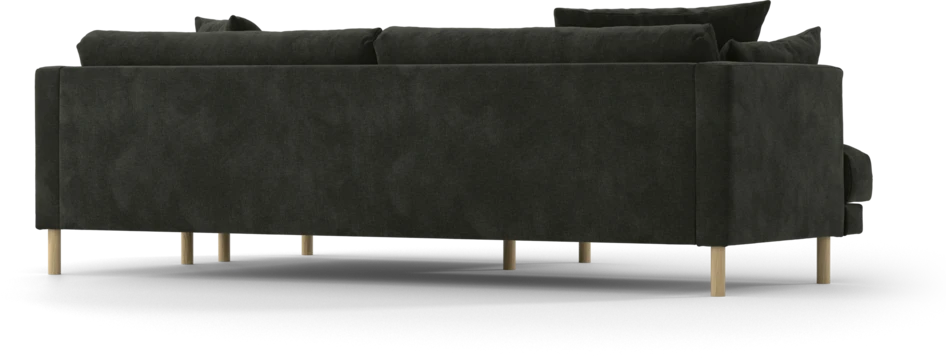 Harper - 4-sits med schäslong XL höger - Svart
