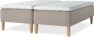 Delux Dream - Ramsäng, dubbelsäng med bäddmadrass - Beige