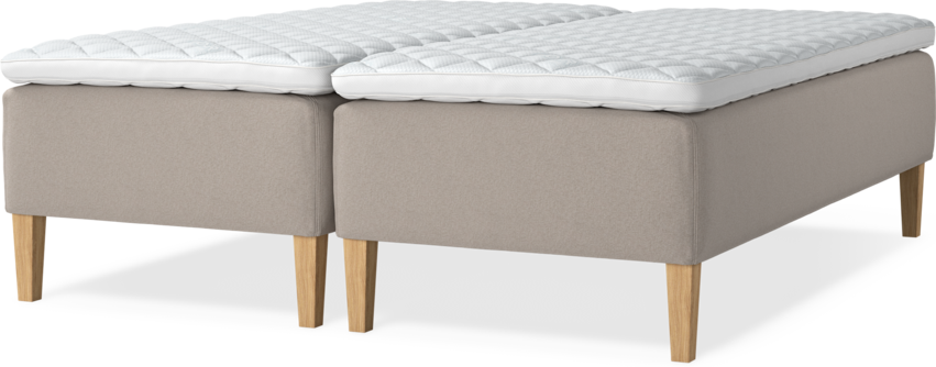 Delux Dream - Ramsäng, dubbelsäng med bäddmadrass - Beige