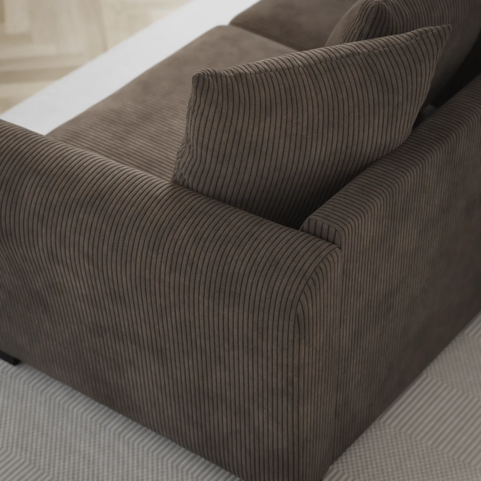 Town - 3-sits soffa - Brun
