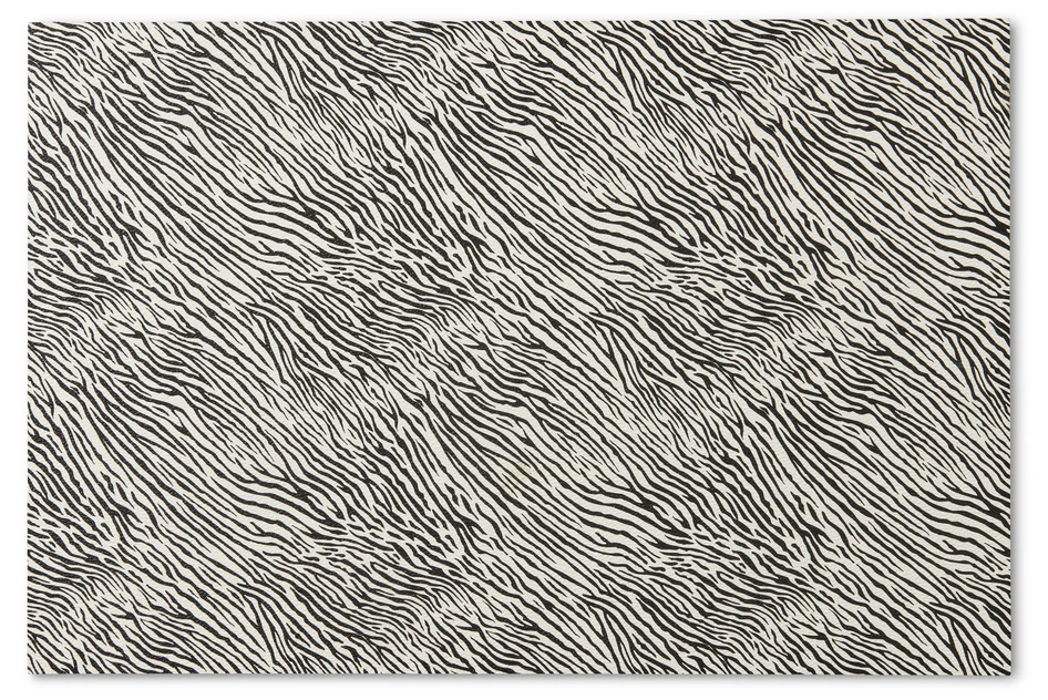 Zebbe - Tablett i plast, 30x45 cm - Vit