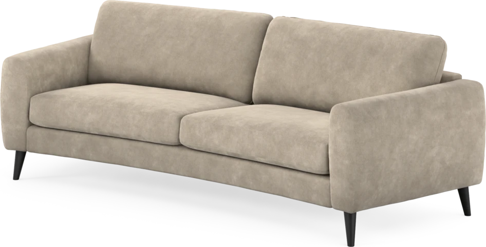 Bridge - 3-sits soffa svängd - Beige
