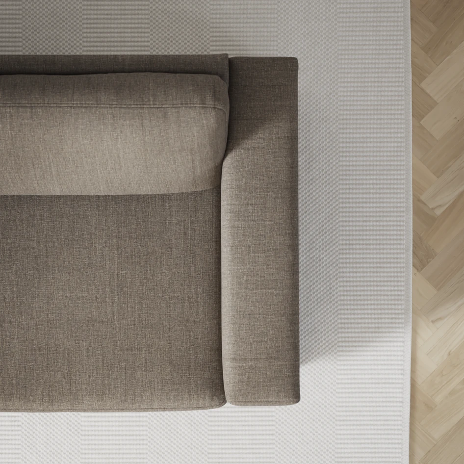 Nevada - 3-sits soffa med schäslong vänster och divan höger - Brun