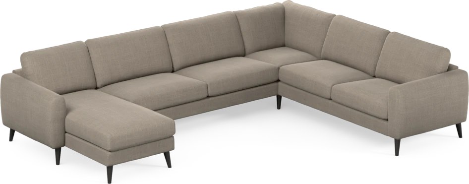 Bridge - Hörnsoffa, 3+2-sits med schäslong vänster - Beige