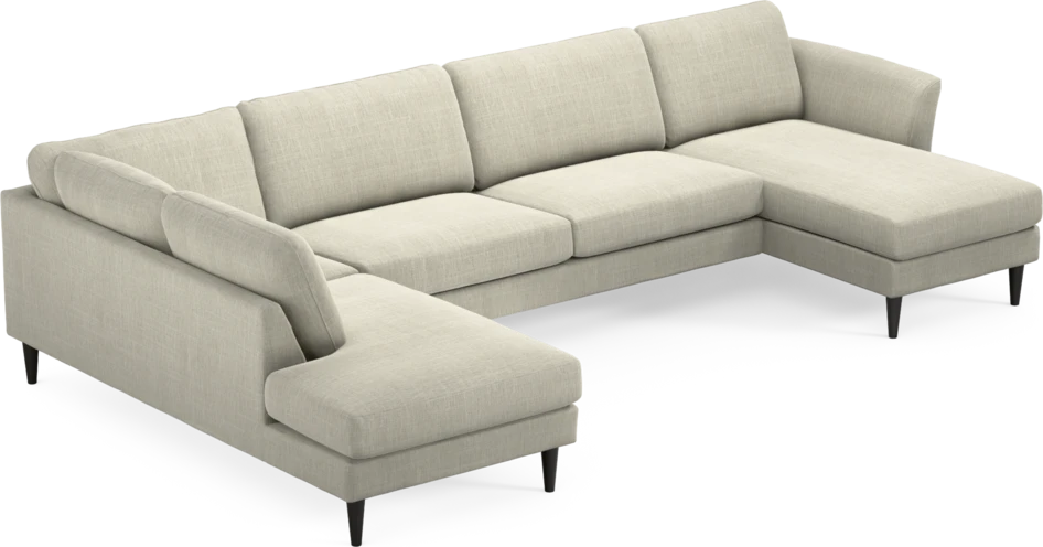 Bridge - 3-sits soffa med divan vänster och schäslong höger - Beige