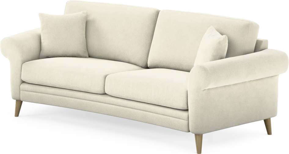 Eden - 2,5-sits soffa svängd - Vit