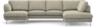Madison Lux - 2-sits soffa med schäslong vänster och divan höger - Beige
