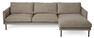 Rialto - 3-sits soffa med schäslong höger - Beige
