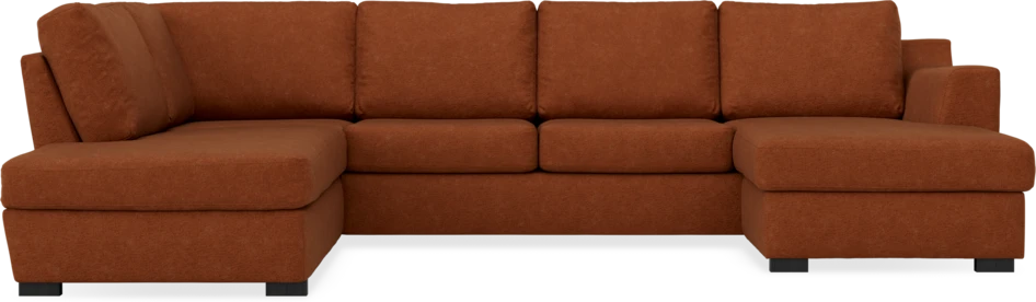 Friday - 3-sits soffa med divan vänster och schäslong höger - Orange