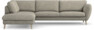 Madison - 3-sits soffa med divan vänster - Vit