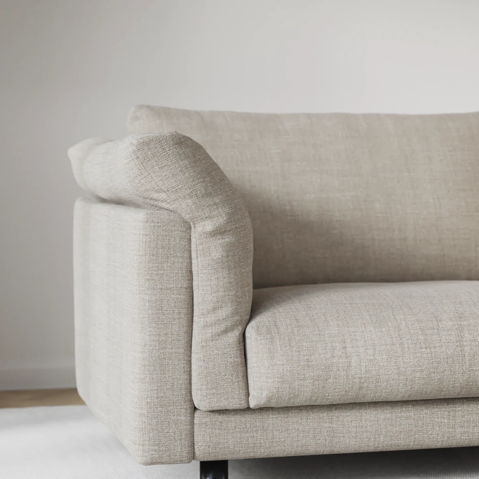 Cherrie - 4-sits soffa, fast klädsel - Beige