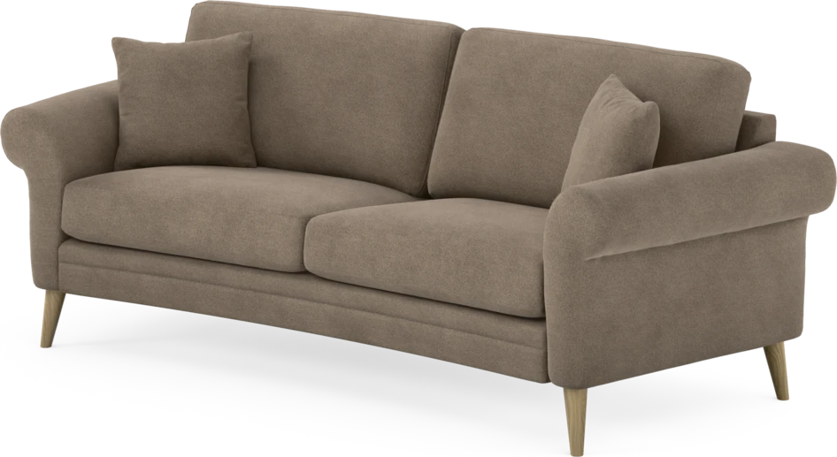 Eden - 2,5-sits soffa svängd - Brun