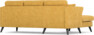Eden - 2-sits soffa med schäslong - Gul