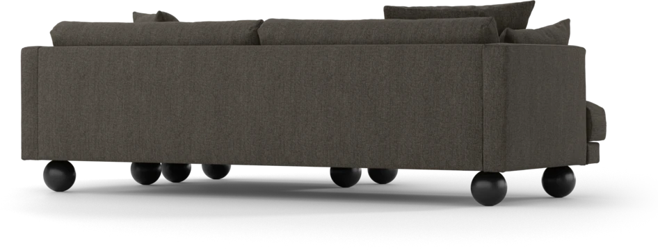 Harper - 4-sits med schäslong XL höger - Brun