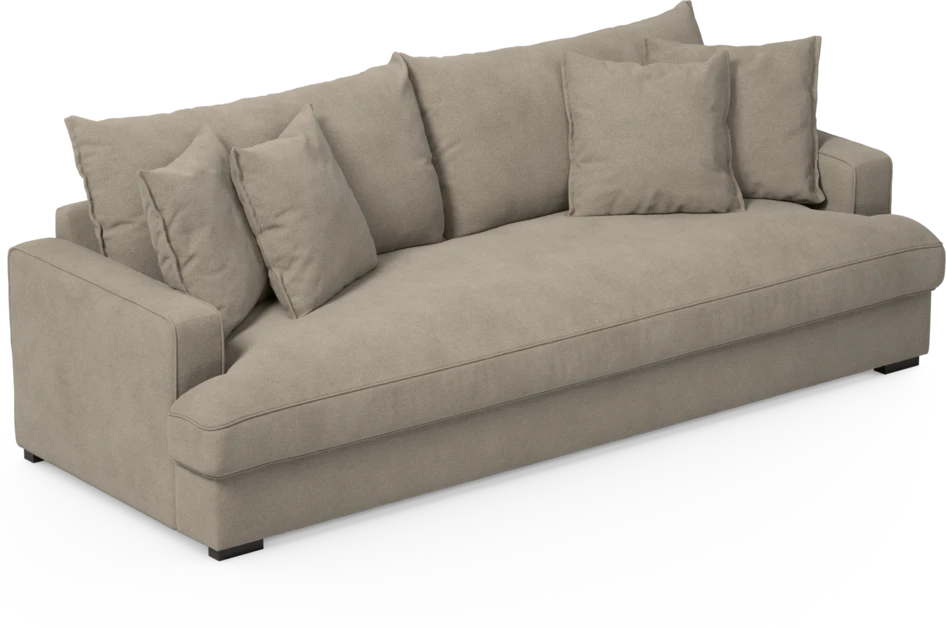 Mila - 4-sits soffa, hel dyna - Beige