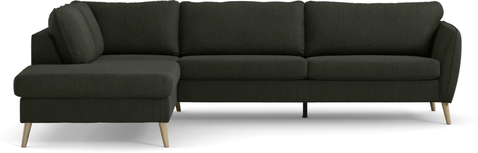 County - 2,5-sits soffa med divan vänster - Grön