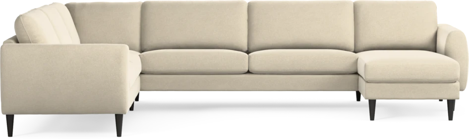 Bridge - Hörnsoffa, 2+3-sits med schäslong höger - Beige