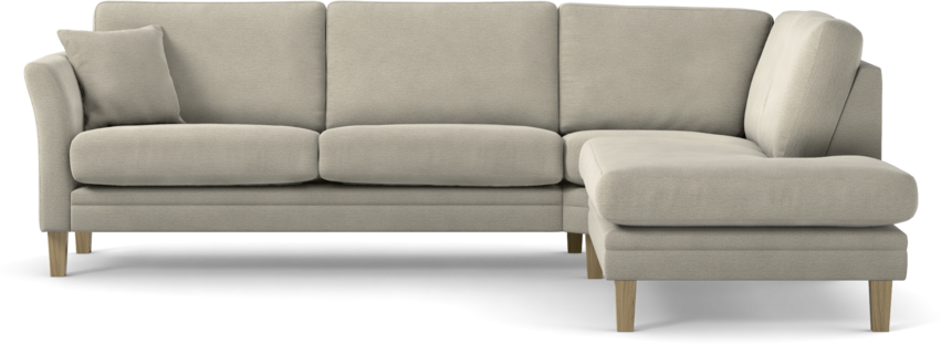 Eden - 2,5-sits soffa med divan - Brun