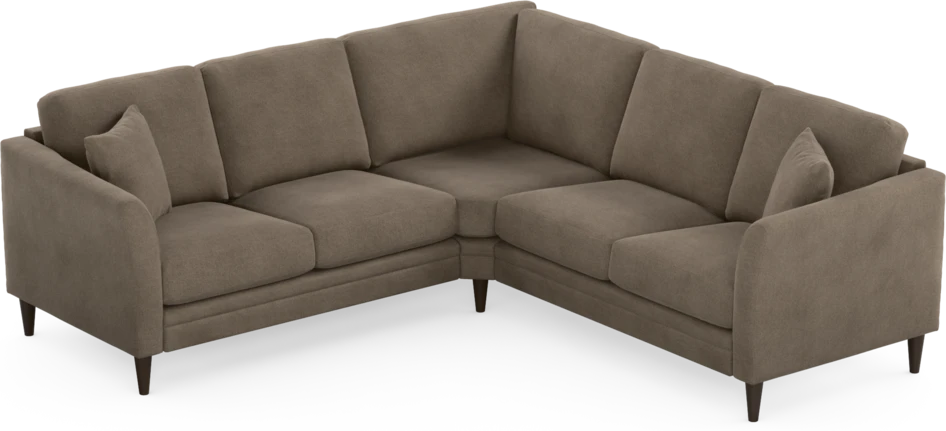 Eden - Hörnsoffa, 2+2-sits - Brun