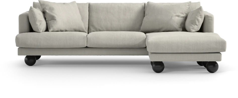 Harper - 4-sits med schäslong höger  - Beige