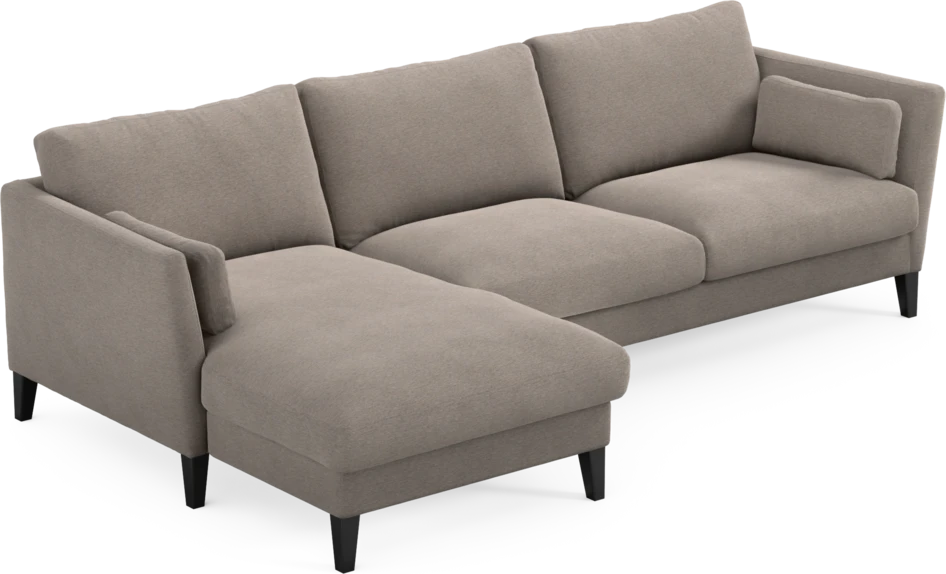 Winston - 3-sits soffa med schäslong, vändbar - Beige