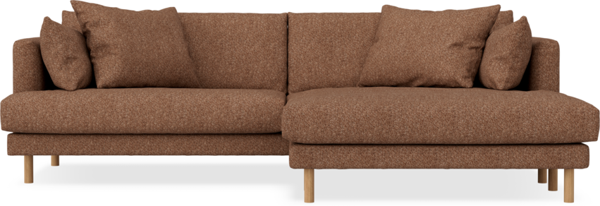 Harper - 4-sits med schäslong XL höger - Orange