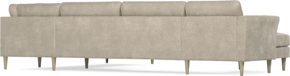 Bridge - Hörnsoffa, 3+2-sits med schäslong vänster - Beige