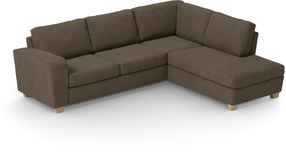 Friday - 2,5-sits soffa med divan höger - Brun