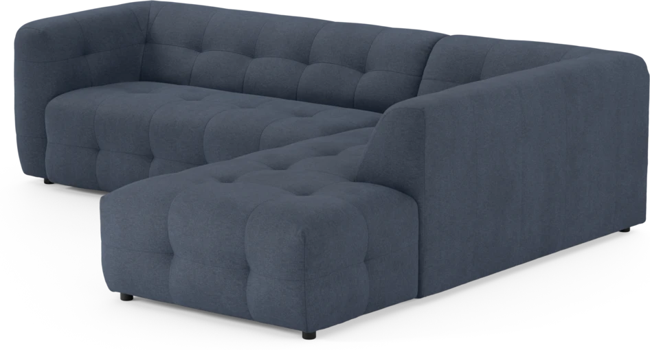 Bella - 3-sits soffa med divan höger - Blå