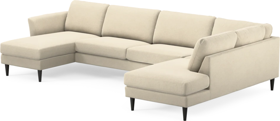 Bridge - 3-sits soffa med schäslong vänster och divan höger - Beige