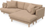Harper - 4-sits med schäslong XL höger - Gul