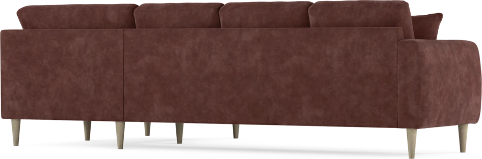 Eden - Hörnsoffa, 3+1-sits - Röd