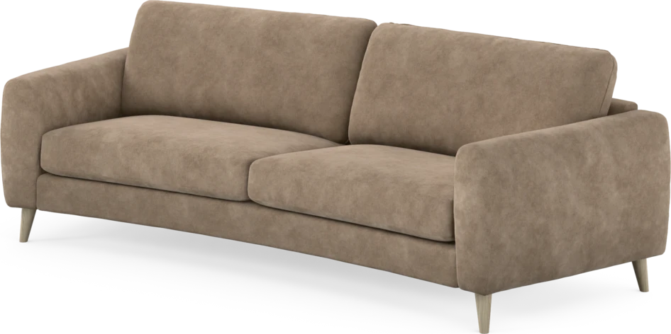 Bridge - 3-sits soffa svängd - Beige