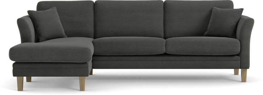 Eden - 2,5-sits soffa med schäslong - Grå