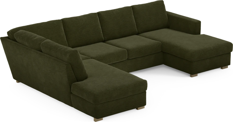 Friday - 3-sits soffa med divan vänster och schäslong höger - Grön