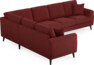 Eden - Hörnsoffa, 2+3-sits - Röd