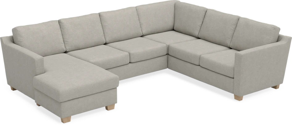 Friday - Hörnsoffa, 3+2-sits med schäslong vänster - Beige