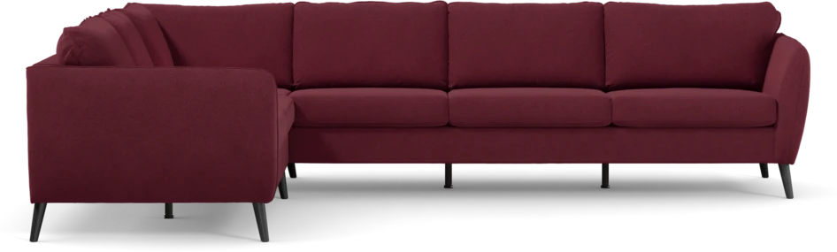 County - Hörnsoffa, 2+3-sits - Röd