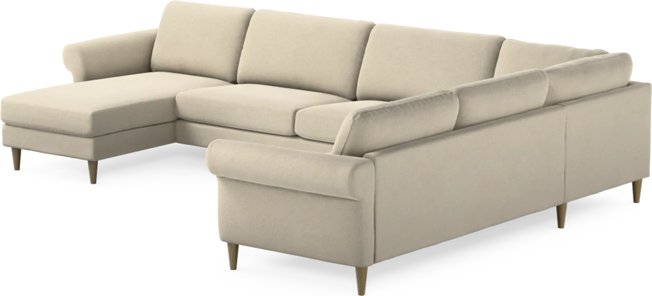 Bridge - Hörnsoffa, 3+2-sits med schäslong vänster - Beige