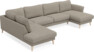 Bridge - 3-sits soffa med divan vänster och schäslong höger - Beige