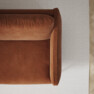 Madison Lux - 2-sits soffa med schäslong vänster - Orange
