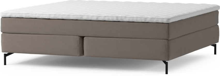 Delux Sense - Kontinentalsäng, dubbelsäng med bäddmadrass och sängben