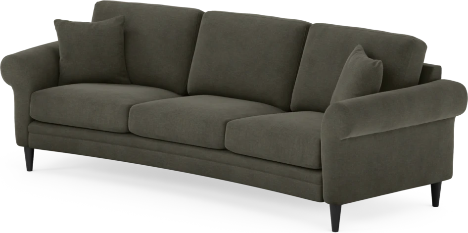 Eden - 3-sits soffa svängd - Grå