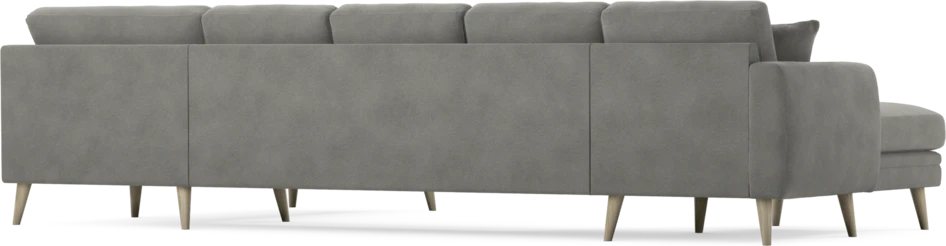 Eden - 3-sits soffa med schäslong vänster och divan höger - Grå