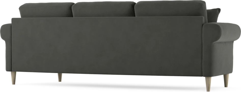 Eden - 3-sits soffa svängd - Grå