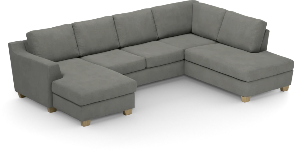 Friday - 3-sits soffa med schäslong vänster och divan höger - Grå