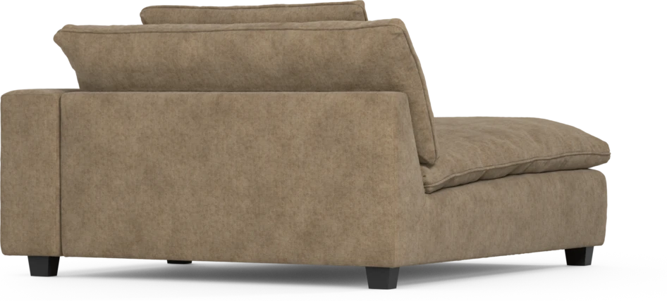 Bellora - Schäslong XL med armstöd höger - Brun