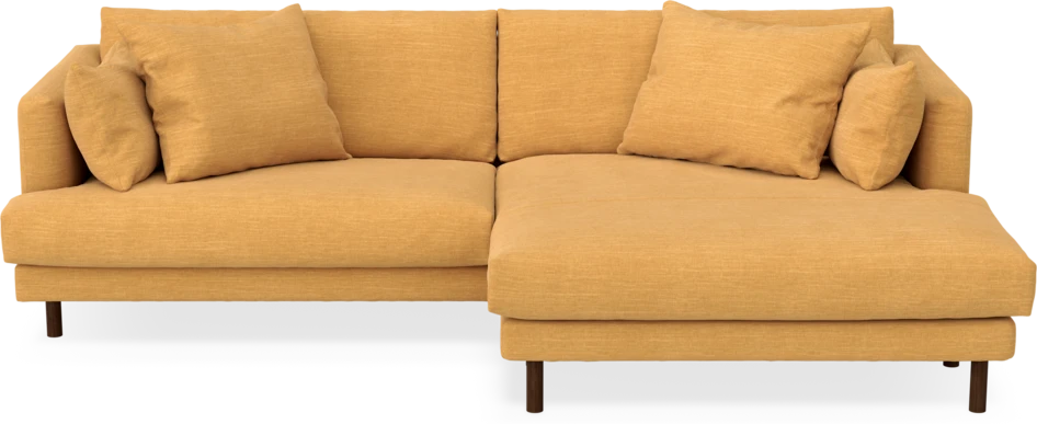 Harper - 4-sits med schäslong XL höger - Gul