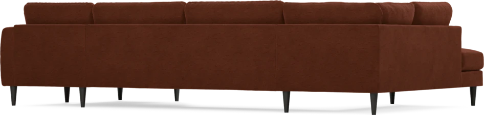 Bridge - 3-sits soffa med divan vänster och schäslong höger - Orange