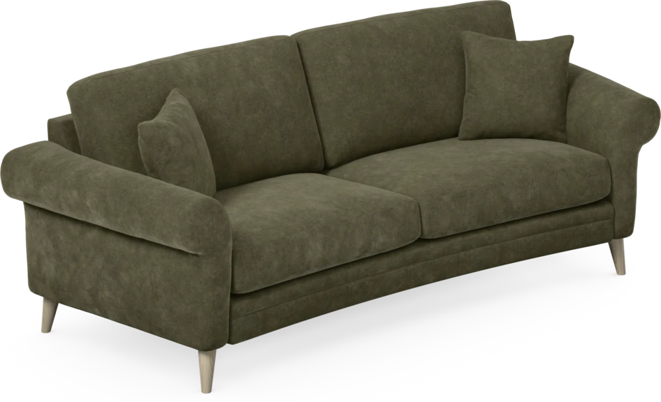 Eden - 2,5-sits soffa svängd - Grön
